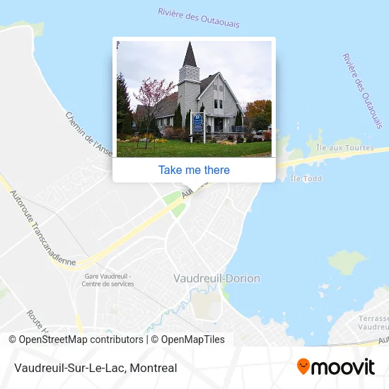 Vaudreuil-Sur-Le-Lac map
