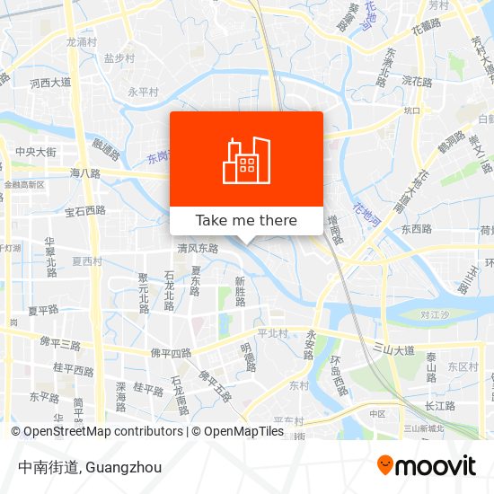 中南街道 map