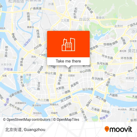 北京街道 map