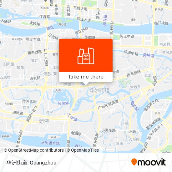 华洲街道 map
