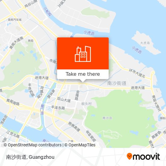 南沙街道 map