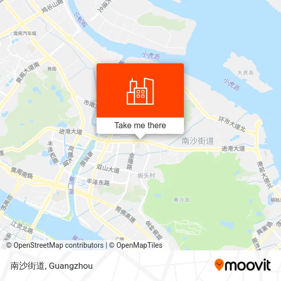 南沙街道 map