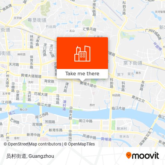 员村街道 map