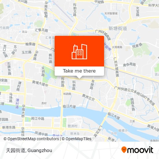 天园街道 map