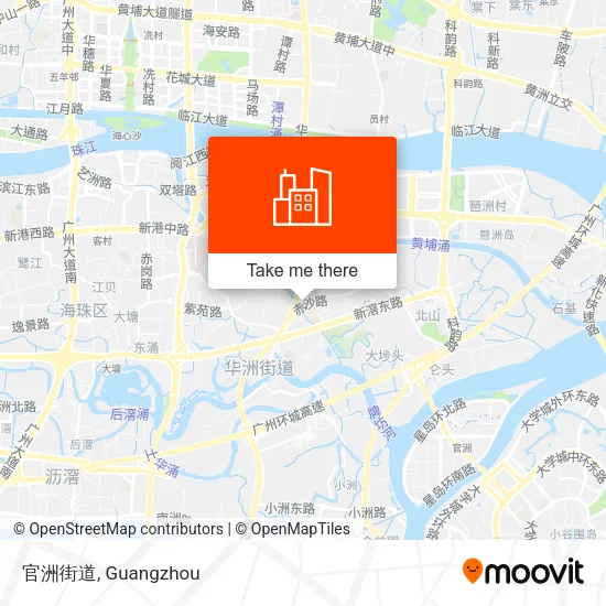 官洲街道 map