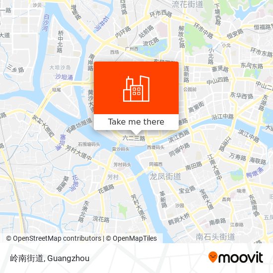 岭南街道 map