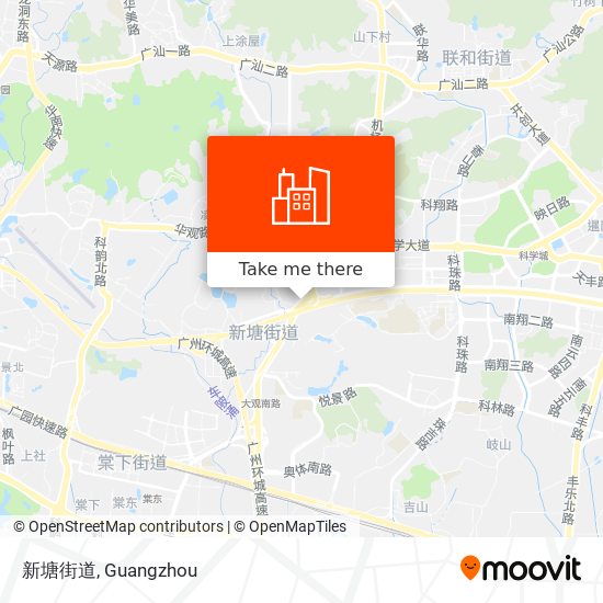 新塘街道 map