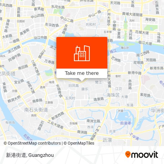 新港街道 map
