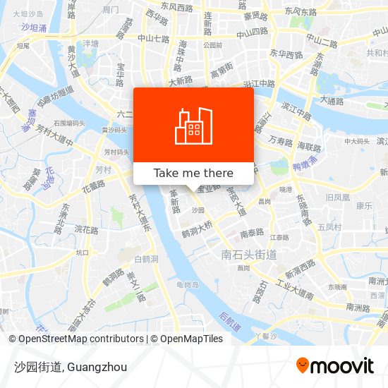 沙园街道 map