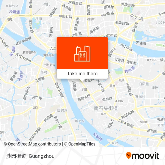 沙园街道 map