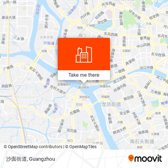 沙面街道 map