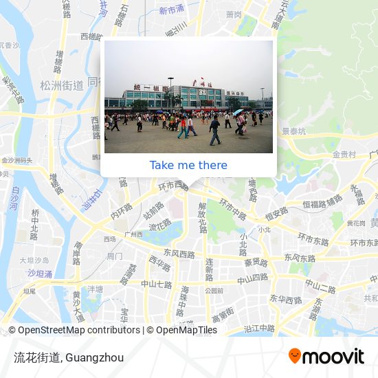 流花街道 map