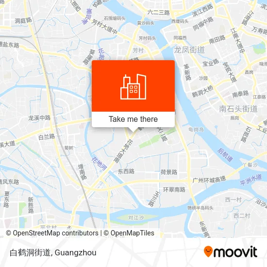 白鹤洞街道 map
