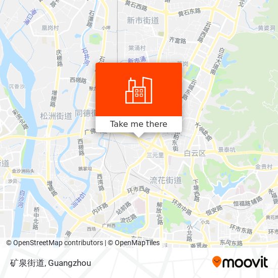 矿泉街道 map