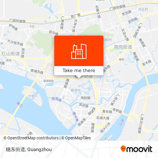穗东街道 map
