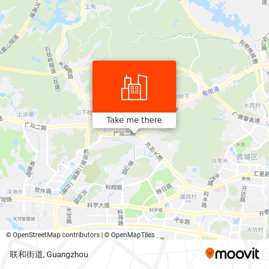联和街道 map