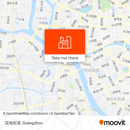 花地街道 map