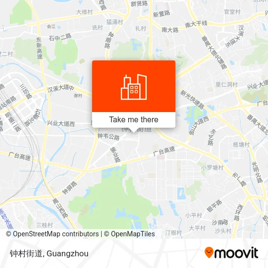 钟村街道 map