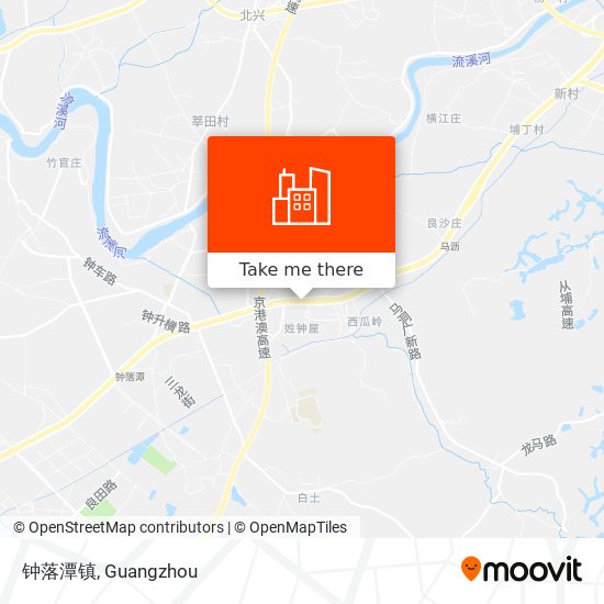 钟落潭镇 map