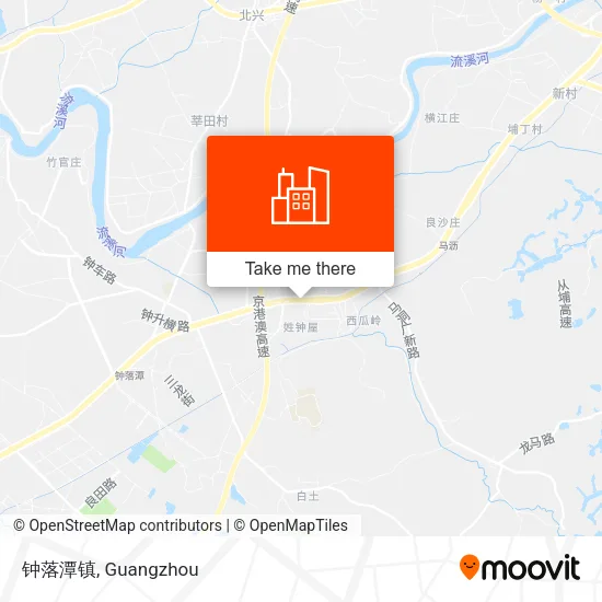 钟落潭镇 map