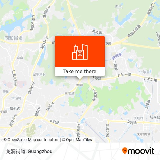 龙洞街道 map