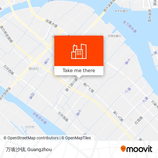 万顷沙镇 map