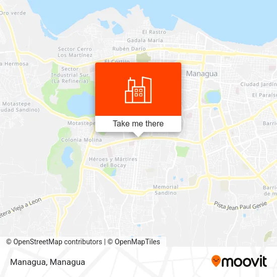 Managua map
