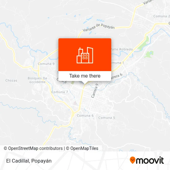 El Cadillal map