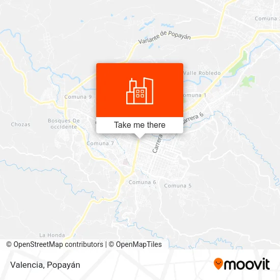 Valencia map