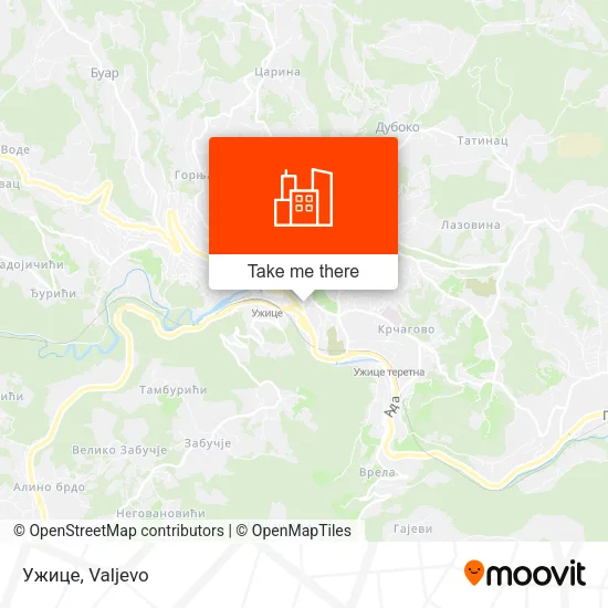 Ужице map