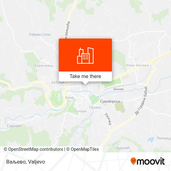 Ваљево map