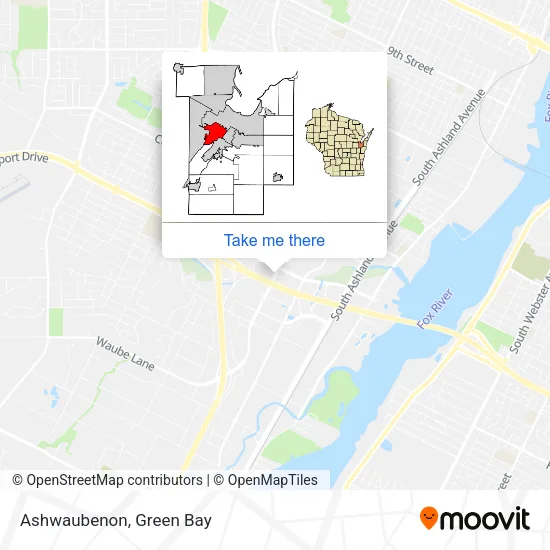 Ashwaubenon map