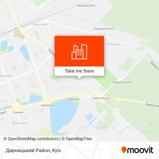 Карта Дарницький Район