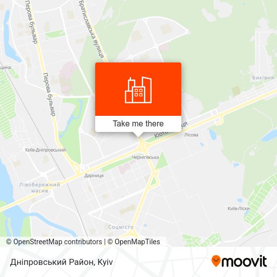 Дніпровський Район map