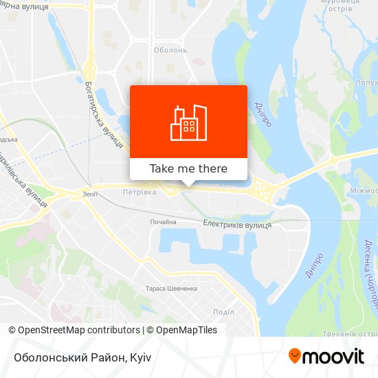 Оболонський Район map