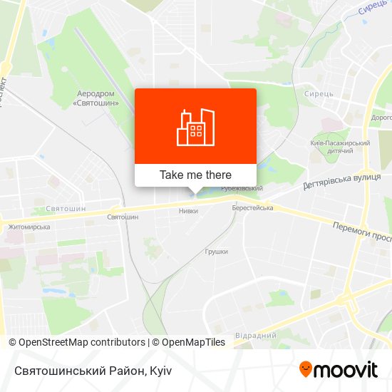Карта Святошинський Район