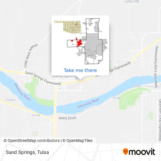 Sand Springs map
