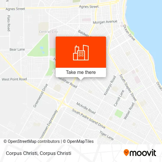 Corpus Christi map