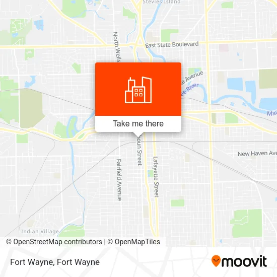 Fort Wayne map
