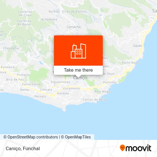 Caniço map