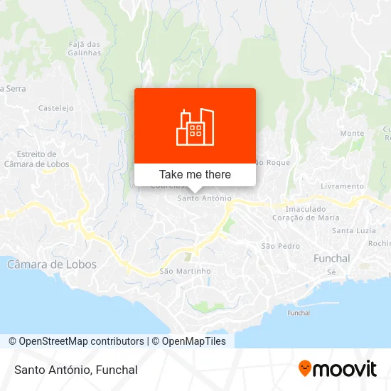 Santo António map