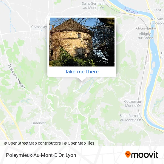 Poleymieux-Au-Mont-D'Or map
