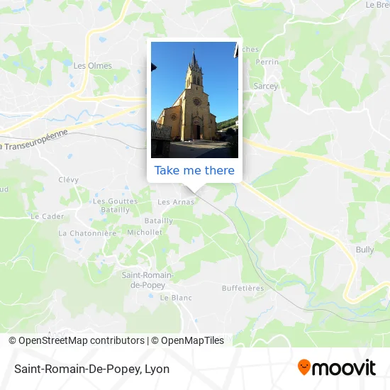 Saint-Romain-De-Popey map