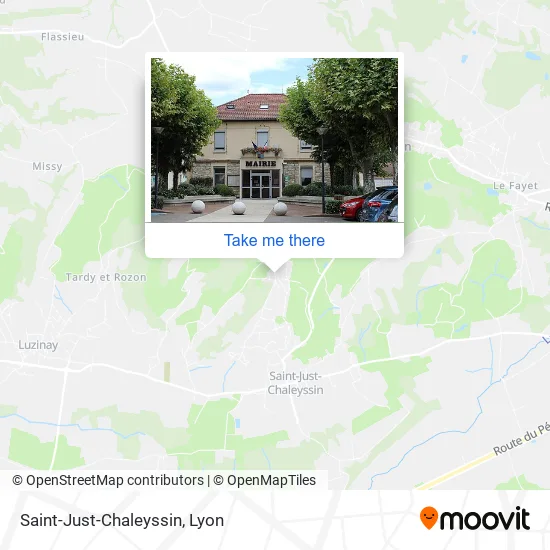 Saint-Just-Chaleyssin map