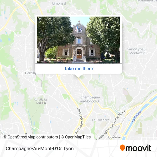 Champagne-Au-Mont-D'Or map