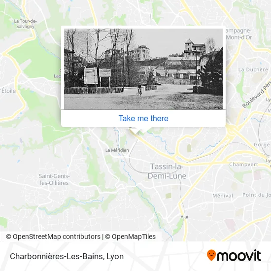 Charbonnières-Les-Bains map