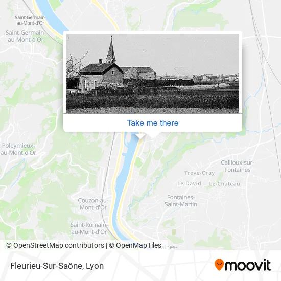 Fleurieu-Sur-Saône map
