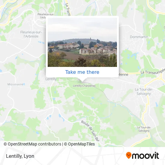 Lentilly map