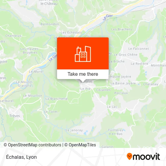 Échalas map