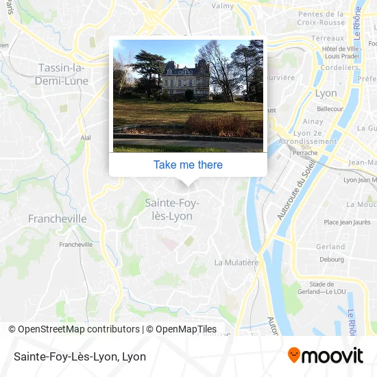 Sainte-Foy-Lès-Lyon map